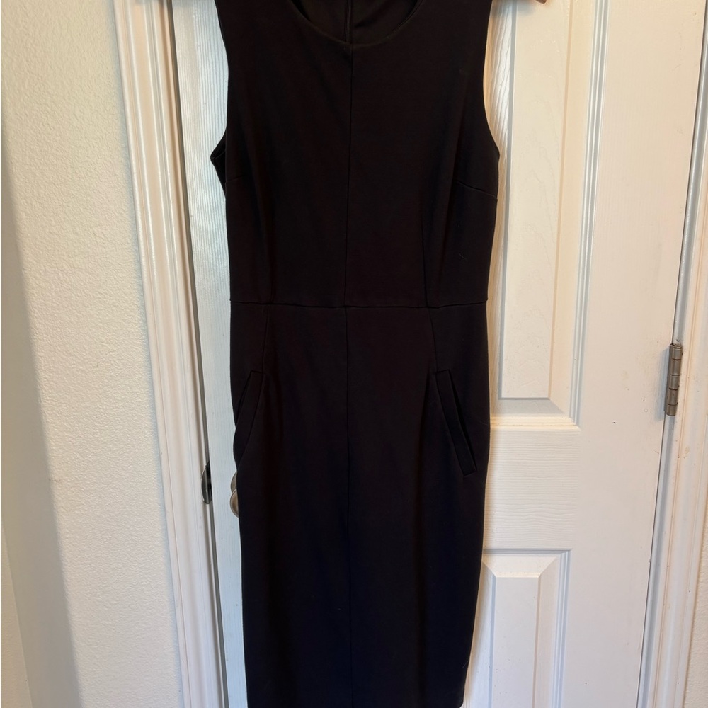 Lands' End Black Midi Dress